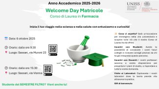 FARMACIA E CTF - WELLCOME DAY 6 OTTOBRE 2025